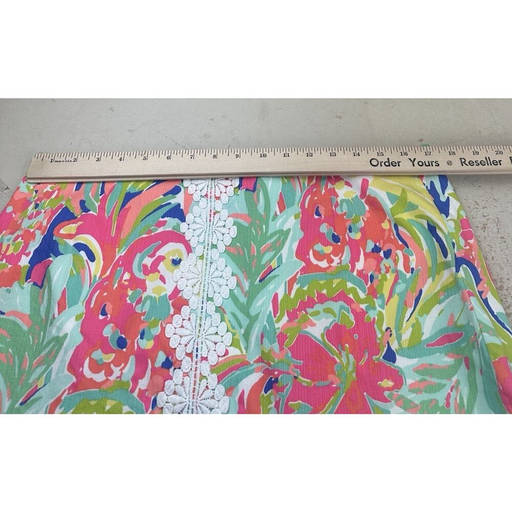 Lilly Pulitzer Womens Rhea Mini Skirt Skort in Casa Banana Tropical Size 12 - Picture 8 of 8